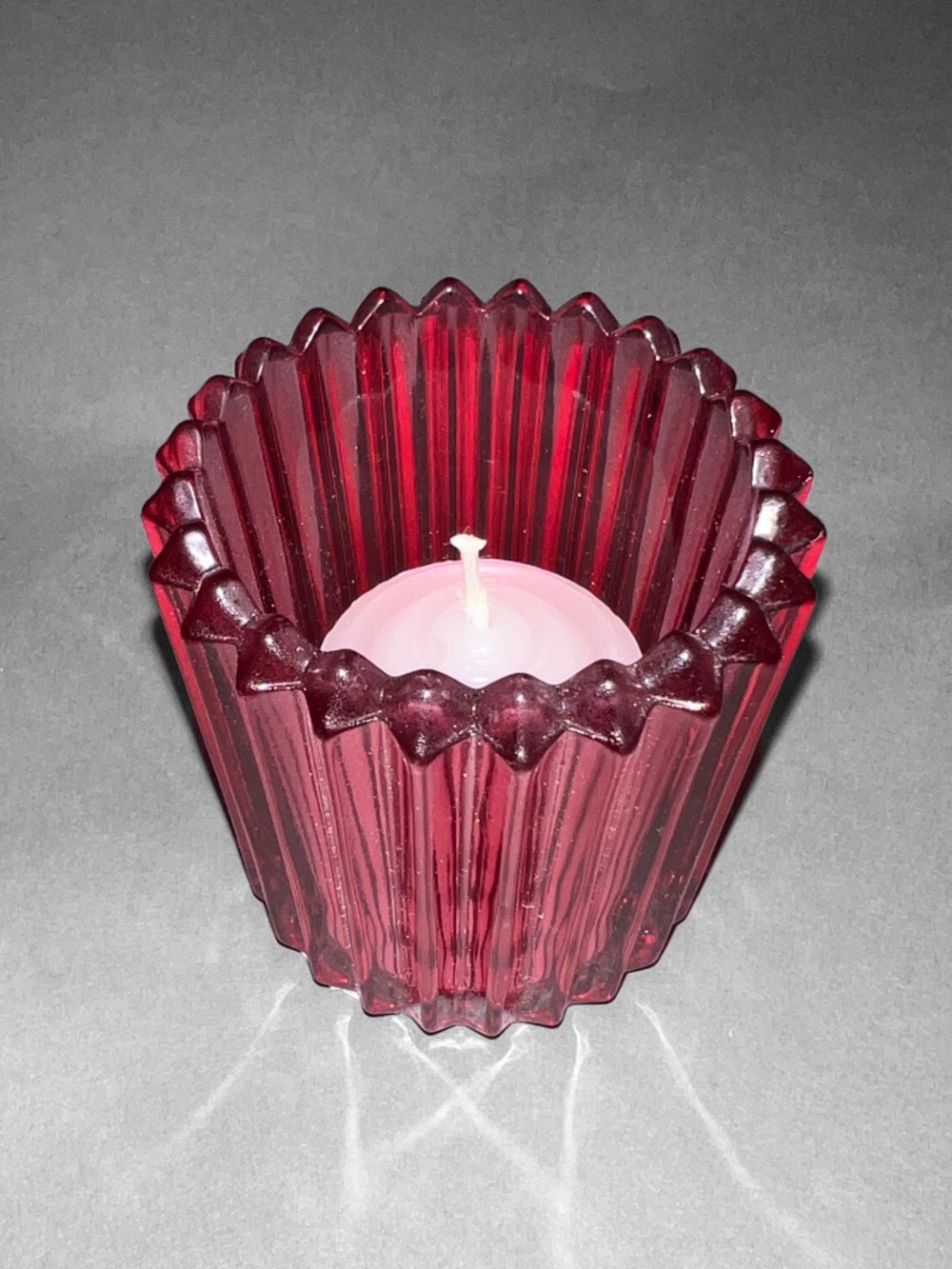 Candle-Lite Cranberry Votive Holder